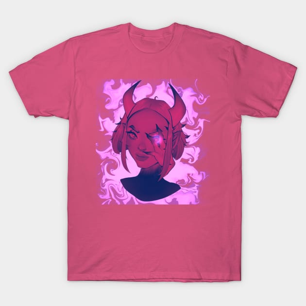 Raspberry Reborn Demon T-Shirt by Demon Mother
